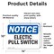 Signmission Electrical Pull Switch, 14 in W x Rectangle, Vinyl Decal OS-2PACK-NS-D-1014-L-11681 - alternate 3